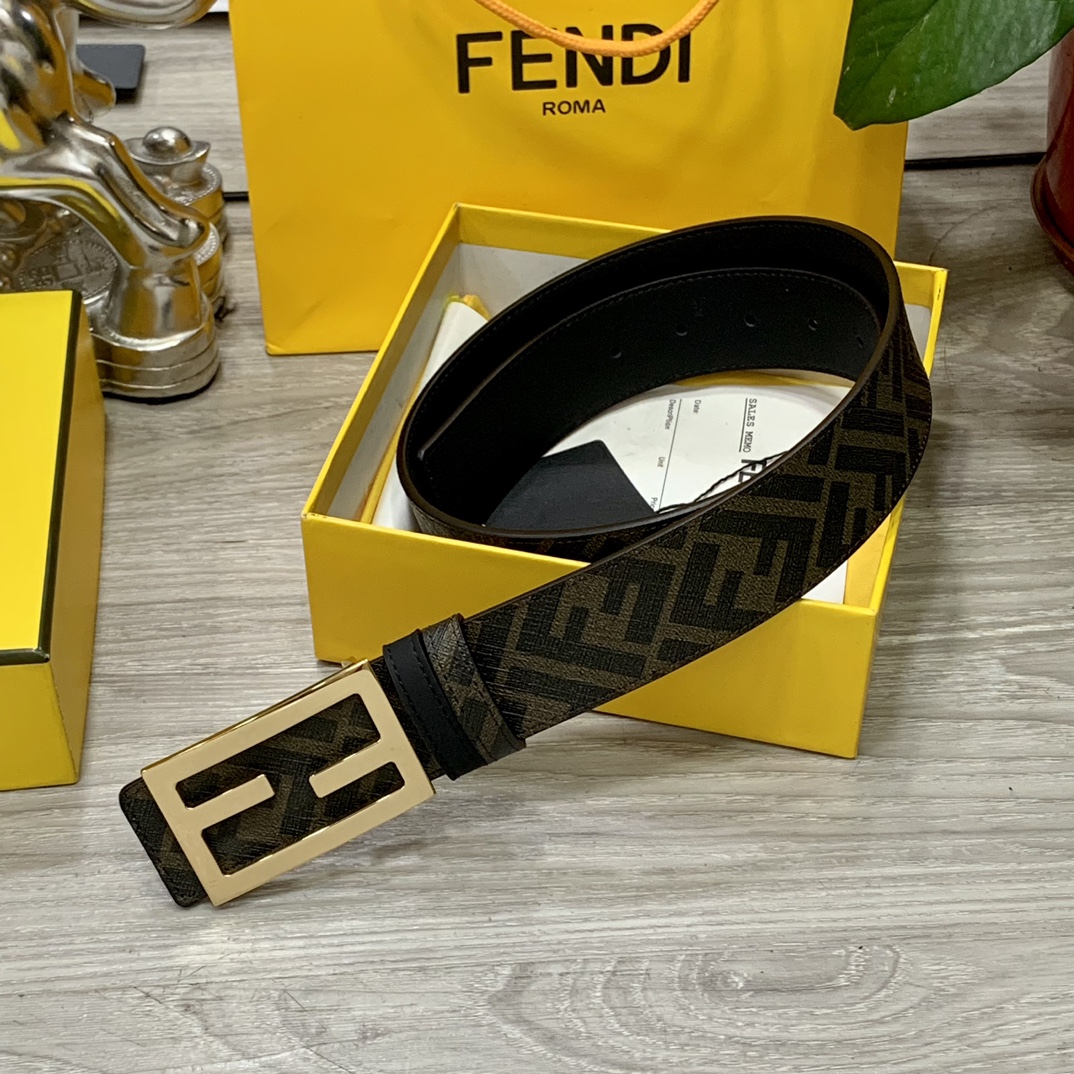 FENDI芬迪专柜同款宽4.0CM双