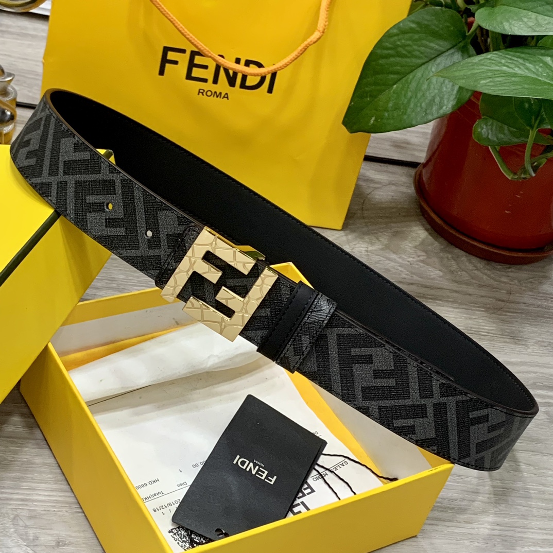 FENDI芬迪专柜同款宽4.0CM双