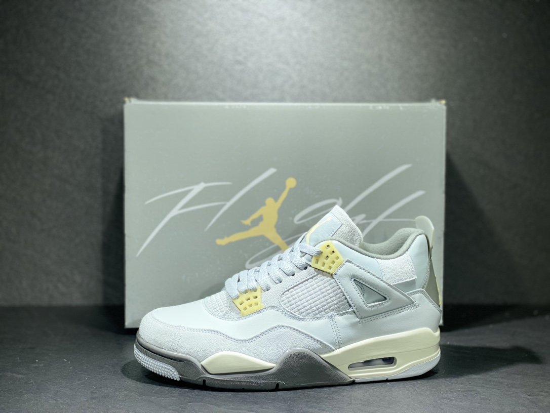 450 Nike Air Jordan 4 aj4 乔4 灰兔子 男子篮球鞋 DV3742-021
