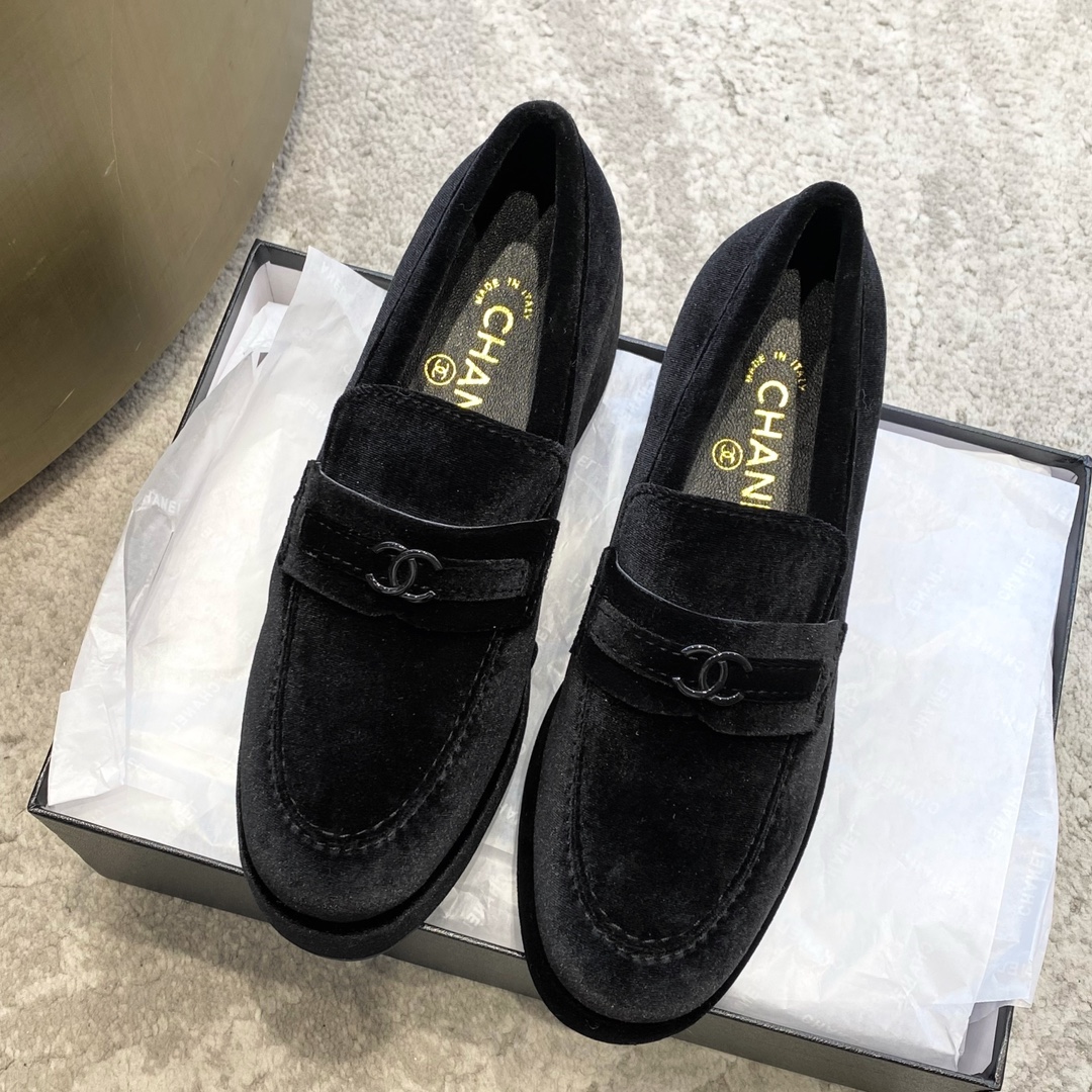 CHANEL Mules Loafers | Vintage Luxe Loafers | Double C Metal Buckle + Oiled Wax Calfskin