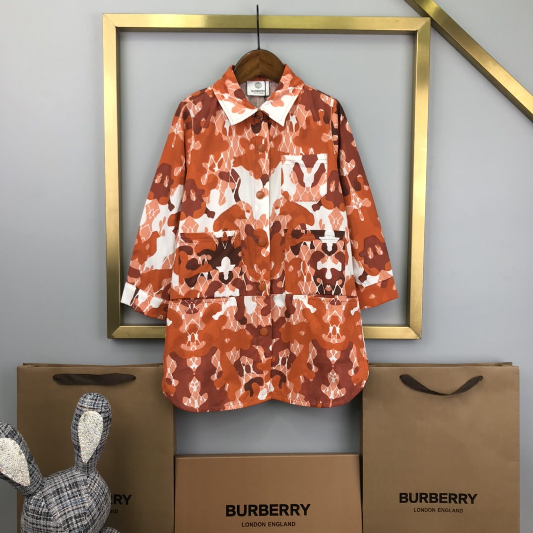 BBR’s 2023 Summer Shirt Dress Collection: Sizes 100-160, High-Quality Cotton, Classic Style - 图片 1