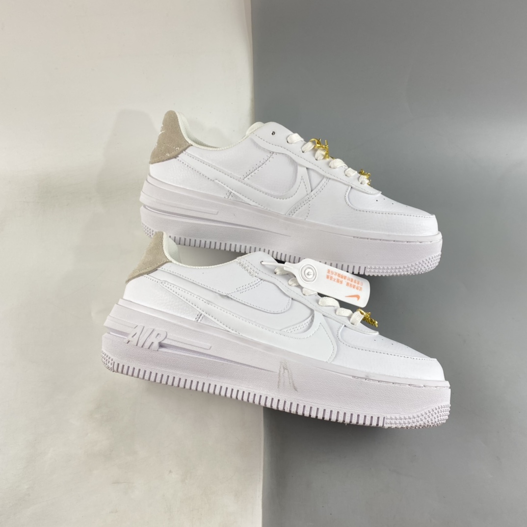 P220 Nike Air Force 1 PLT.AF.ORM "Triple White" 空军一号 FB8473-100