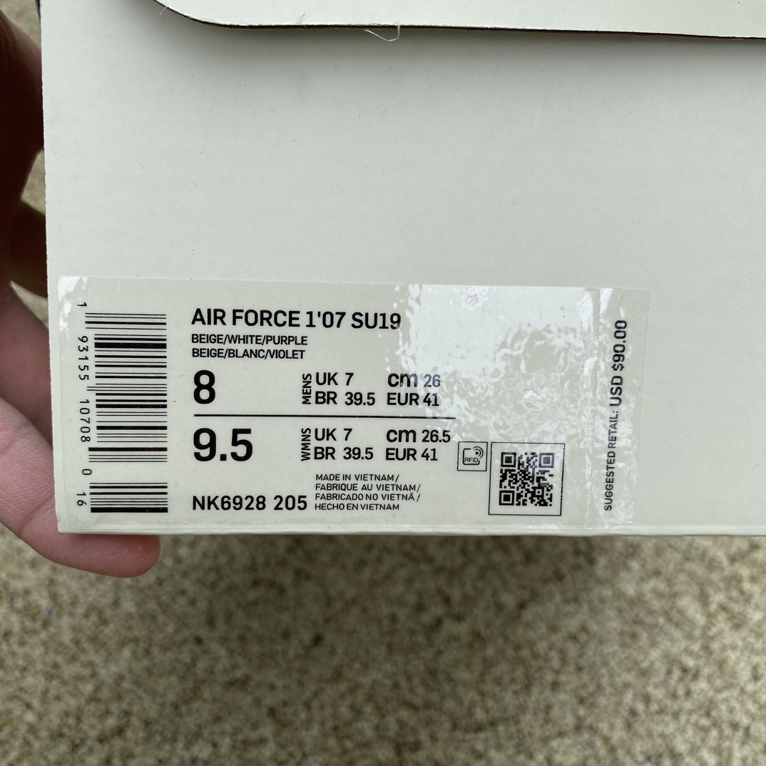 AF1白紫双钩low尺码36-45N