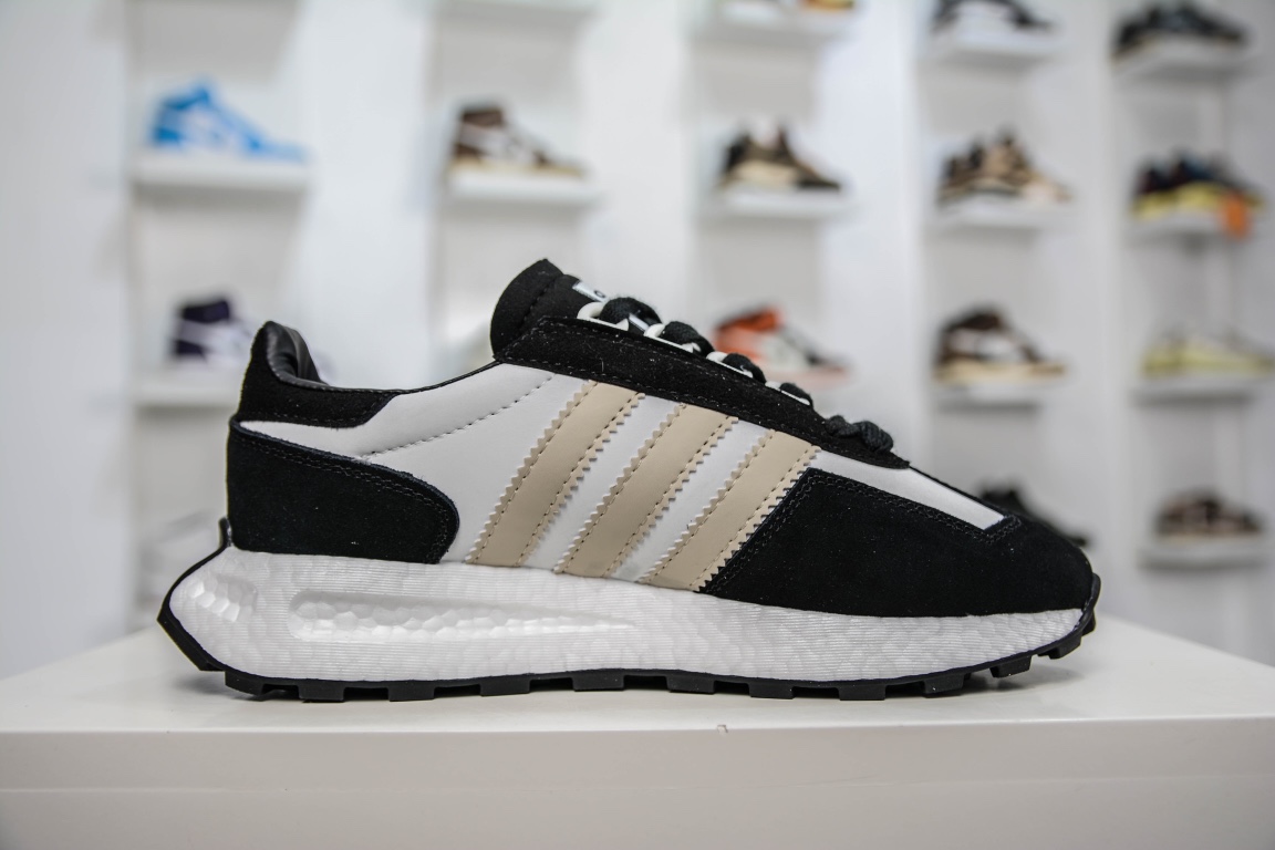 Adidas Originals Retropy E5 White Gray Black Popcorn Midsole IE1937