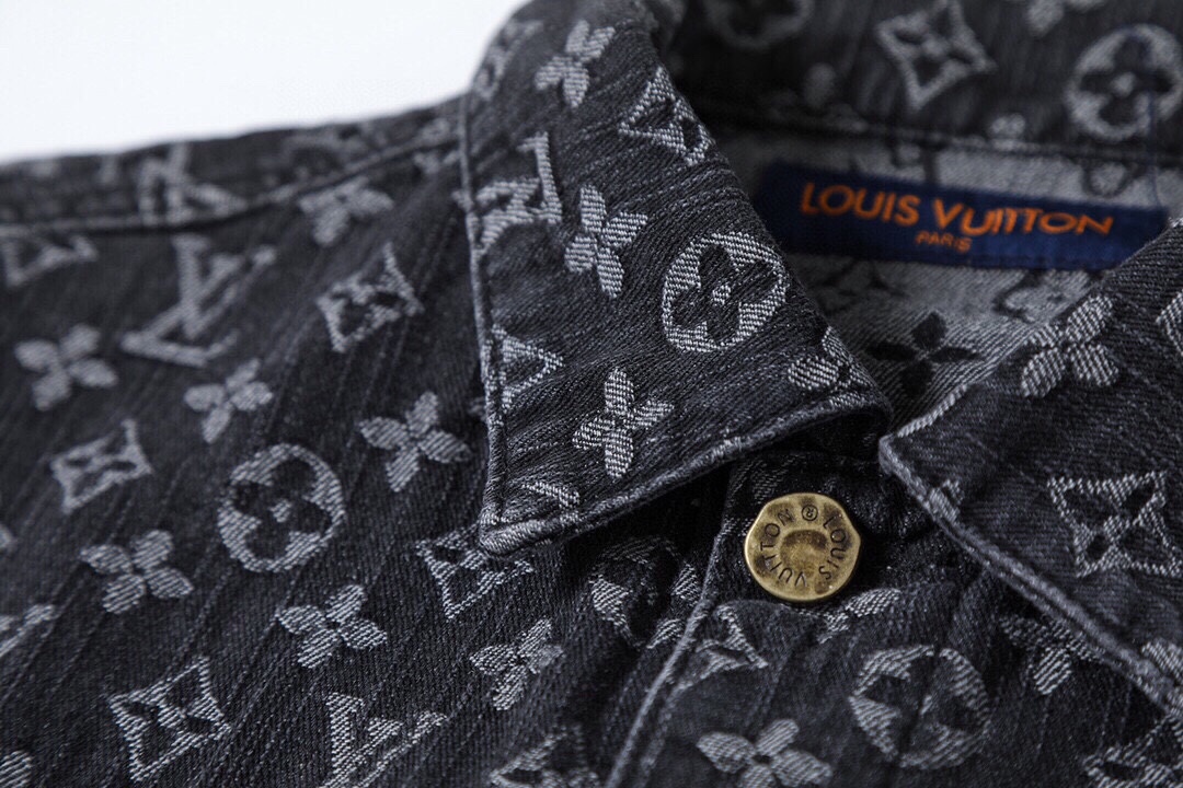 Louis Vuitton路易威登 Lv22FW 老花艺术人像刺绣牛仔外套