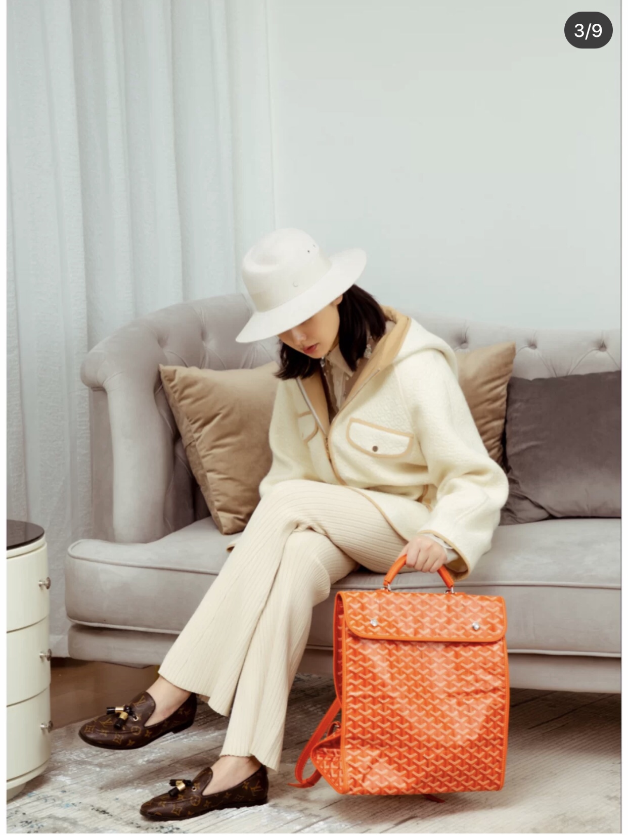 NO:199045,Orange upper body picture, Goya19860909橙色上身图,戈雅,Bag