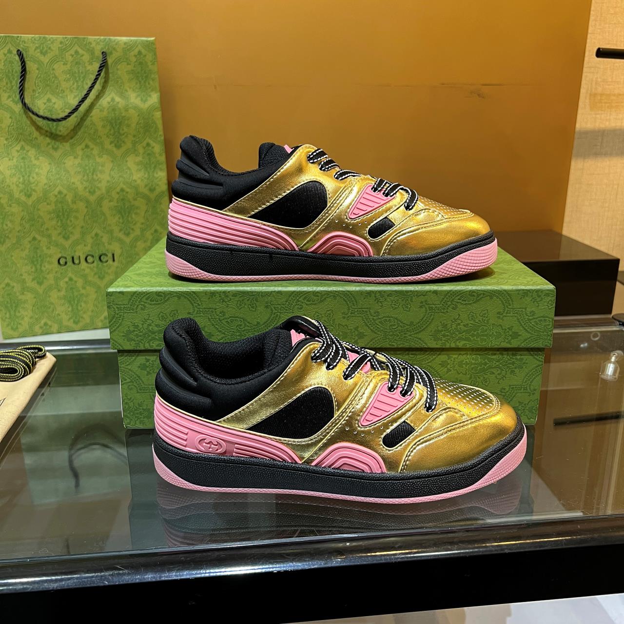 versión alta.2022Gucci zapatillas de deporte de gama baja versión alta! Nuevo colourway una a una ré