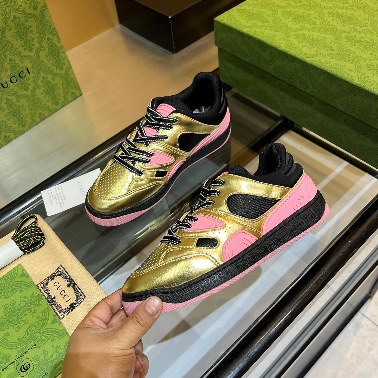 versión alta.2022Gucci zapatillas de deporte de gama baja versión alta! Nuevo colourway una a una ré
