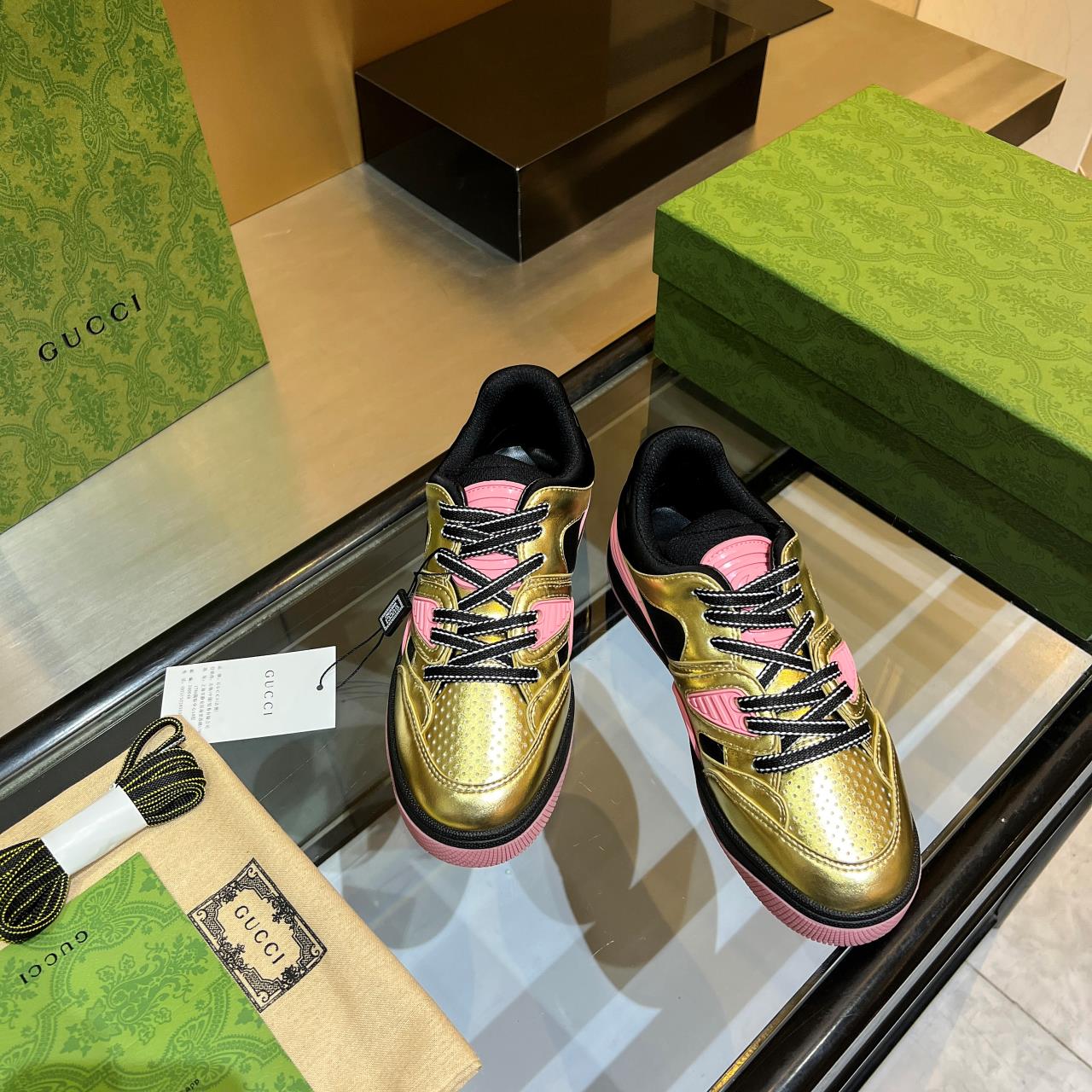 versión alta.2022Gucci zapatillas de deporte de gama baja versión alta! Nuevo colourway una a una ré