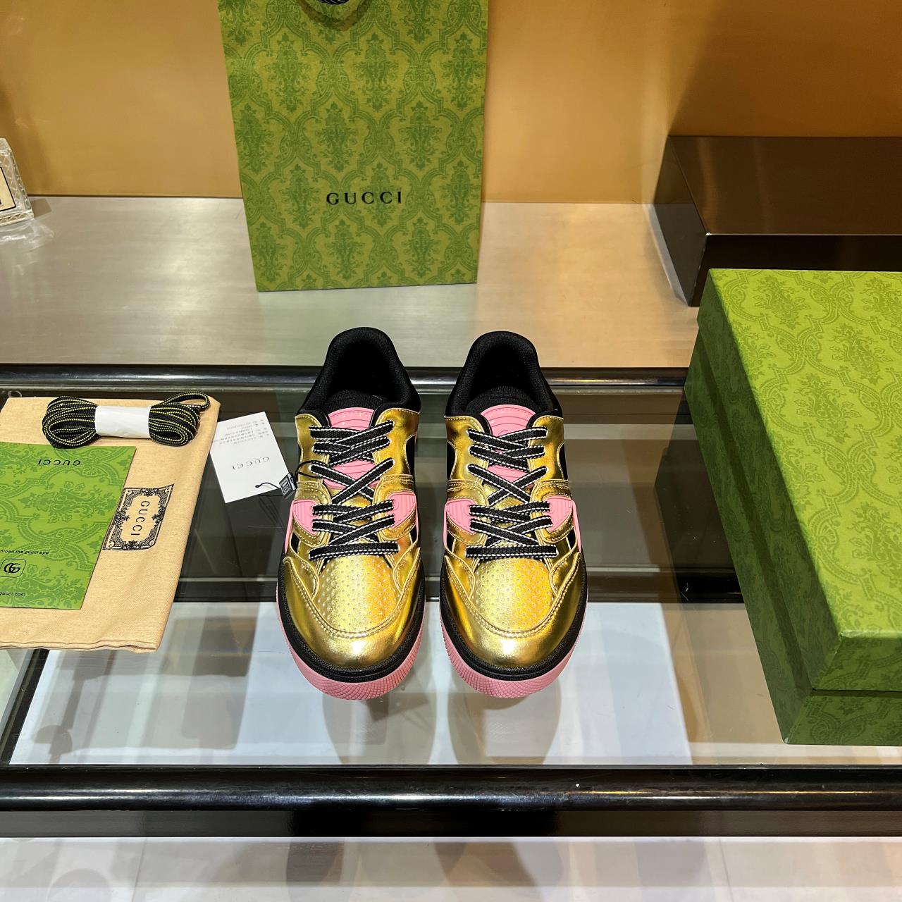 versión alta, 2022Gucci zapatillas de deporte de gama baja versión superior! Nuevo colourway una a u