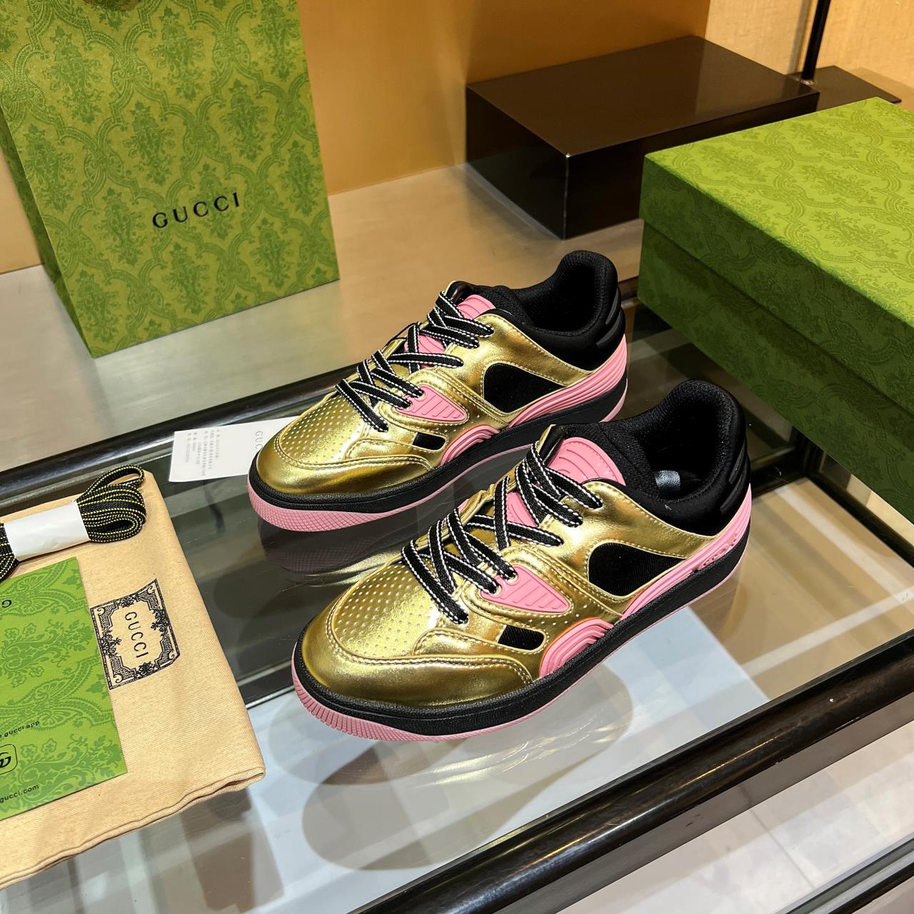 versión alta, 2022Gucci zapatillas de deporte de gama baja versión superior! Nuevo colourway una a u