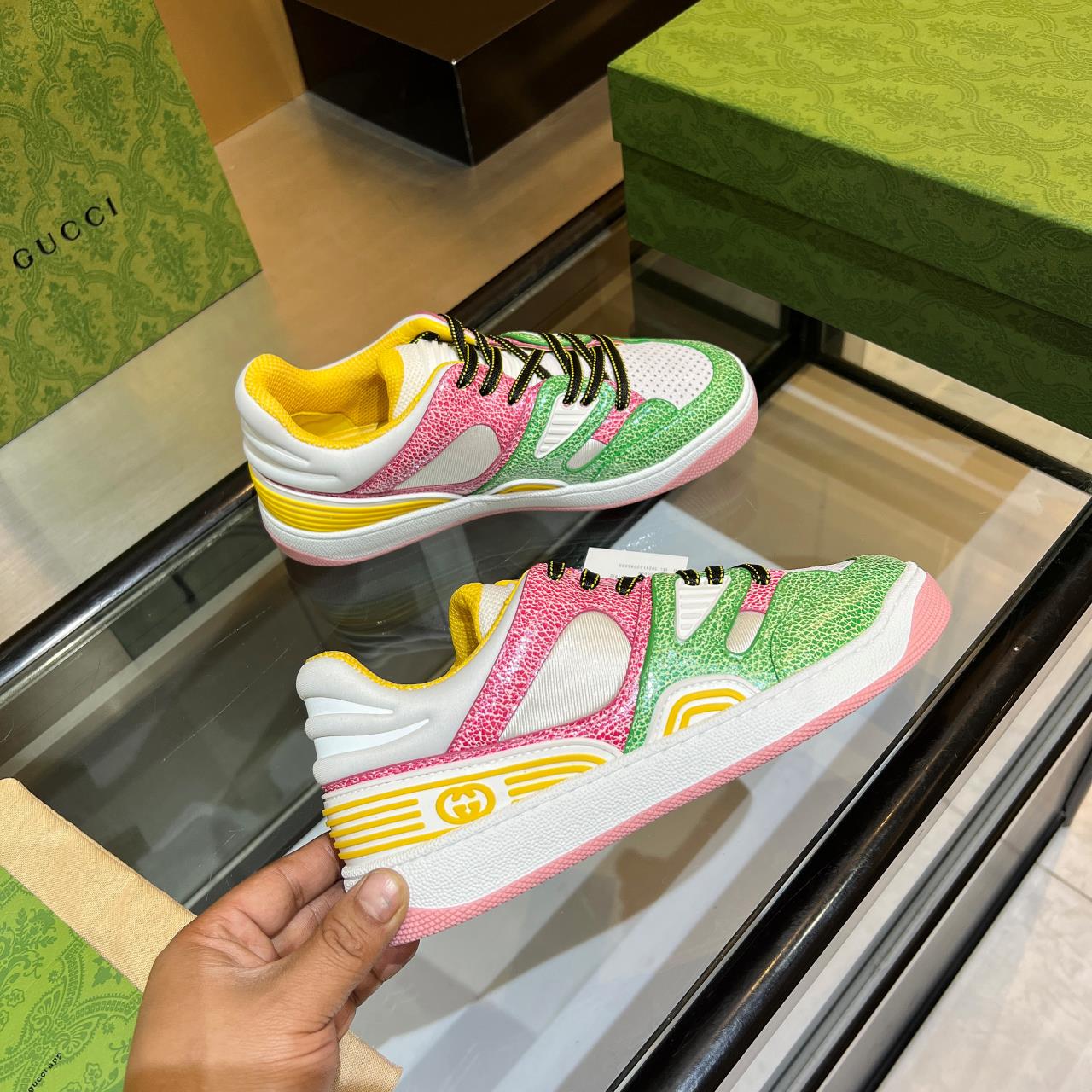 versión alta, 2022Gucci zapatillas de deporte de gama baja versión superior! Nuevo colourway una a u