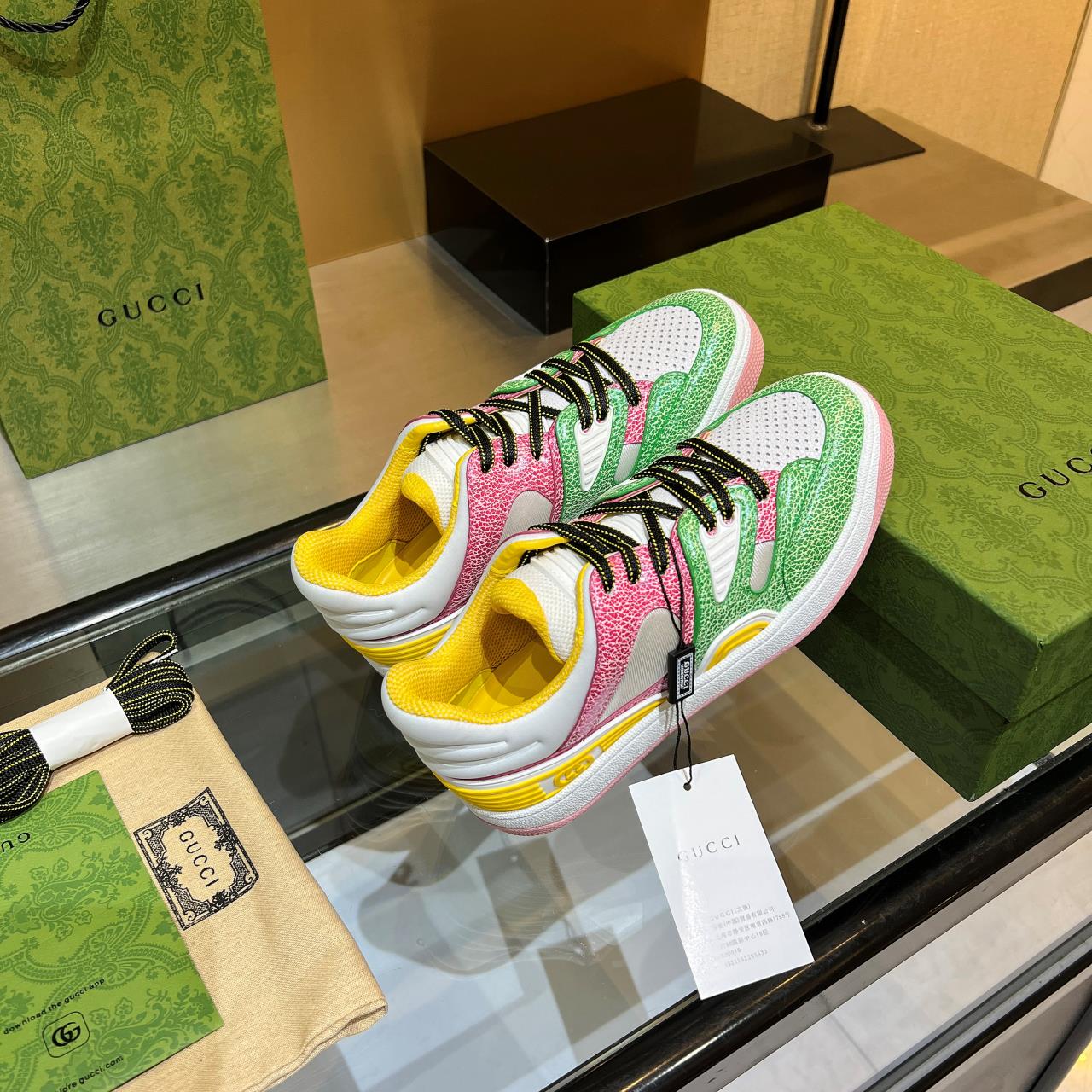 versión alta, 2022Gucci zapatillas de deporte de gama baja versión superior! Nuevo colourway una a u