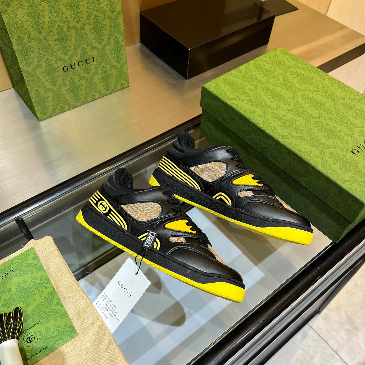 versión alta, 2022Gucci zapatillas de deporte de gama baja versión superior! Nuevo colourway una a u