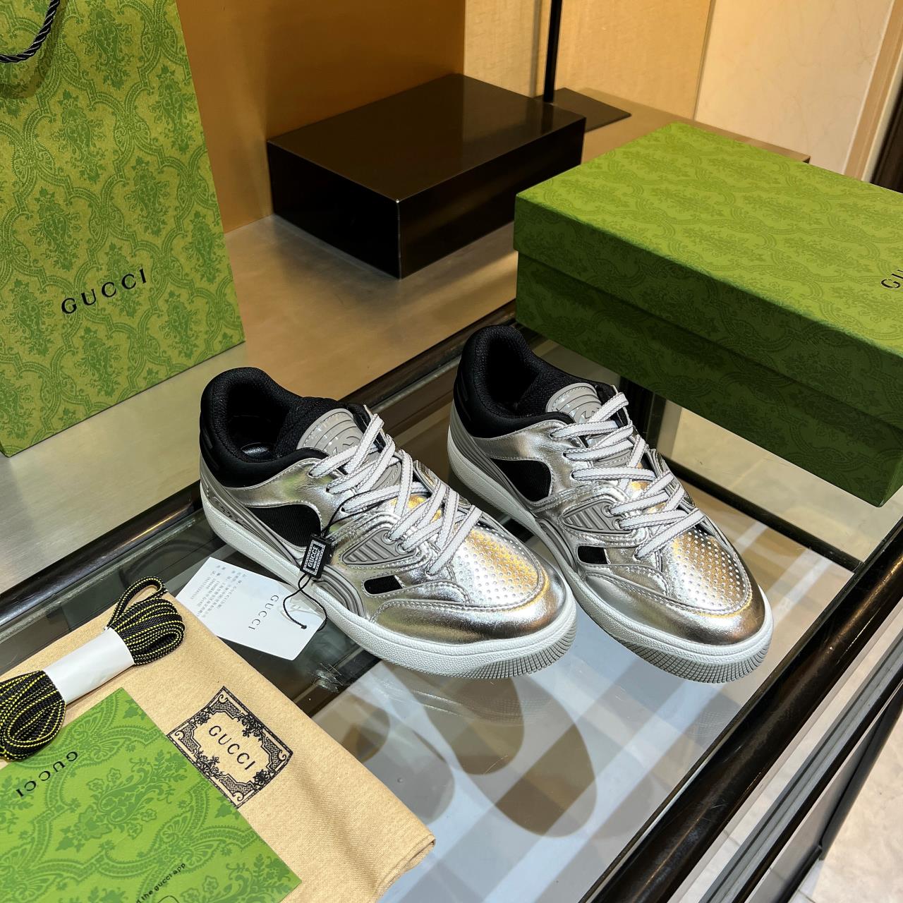 versión alta, 2022Gucci zapatillas de deporte de gama baja versión superior! Nuevo colourway una a u