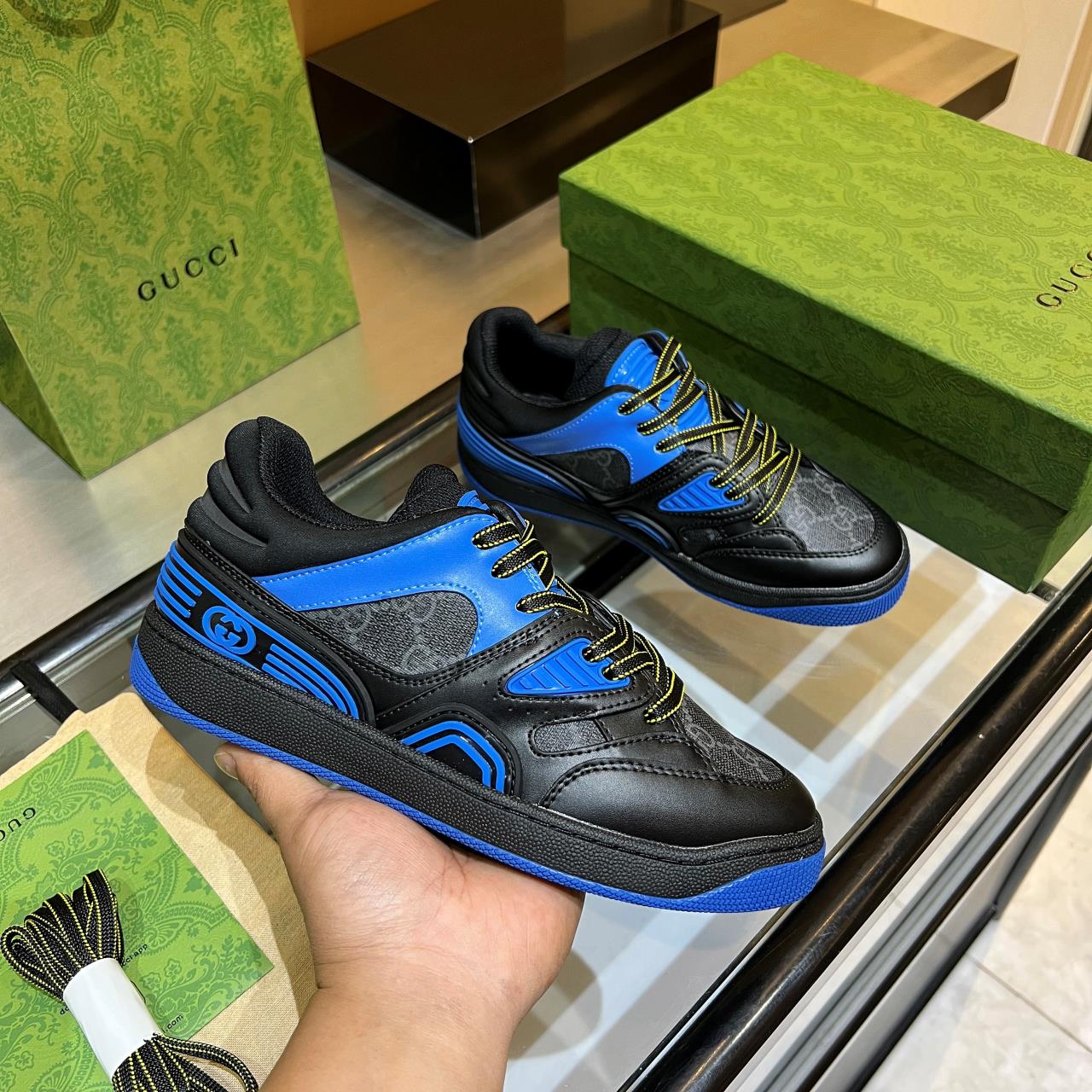 versión alta, 2022Gucci zapatillas de deporte de gama baja versión superior! Nuevo colourway una a u