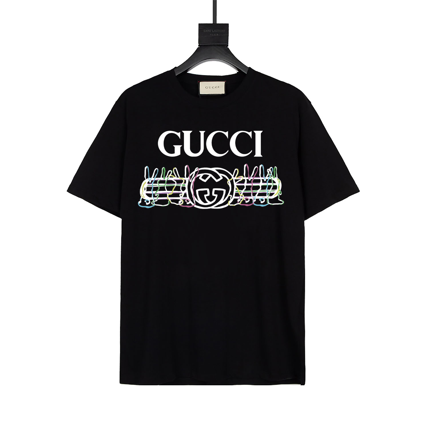 Camiseta de algodón de GUCCI con estampado de conejo de la colección de Año Nuevo Chino. Para celebrar la llegada del A…
