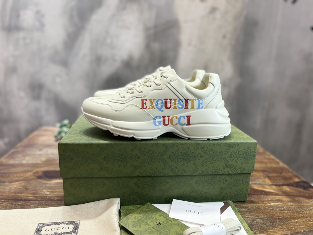 Gucci 2022新配色 莞产 代购渠道版本 Gucci Rhyton Vintage Trainer Sneaker