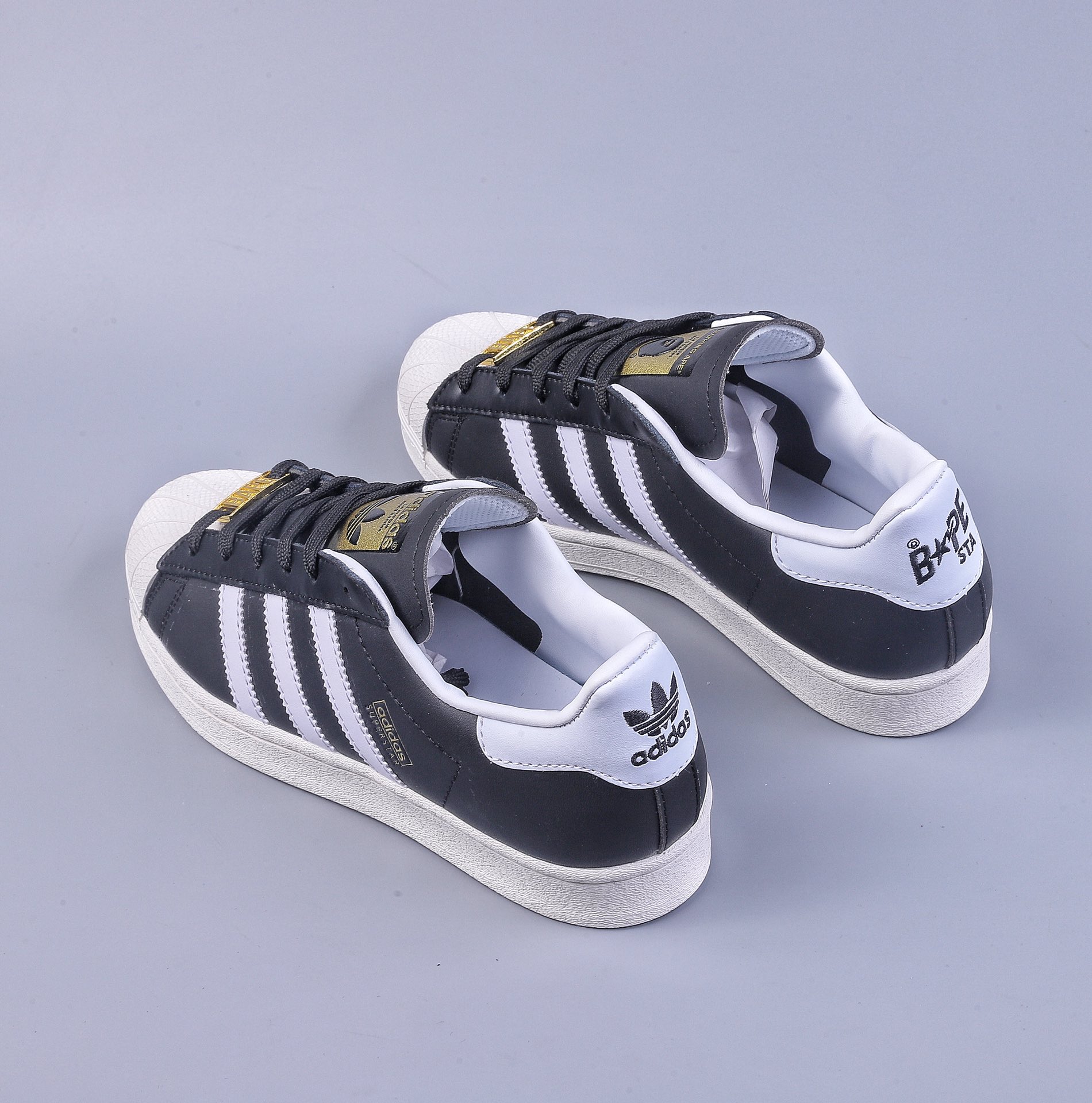 didas Originals Superstar II shell head classic all-match retro sneakers ”white and black” IF2385