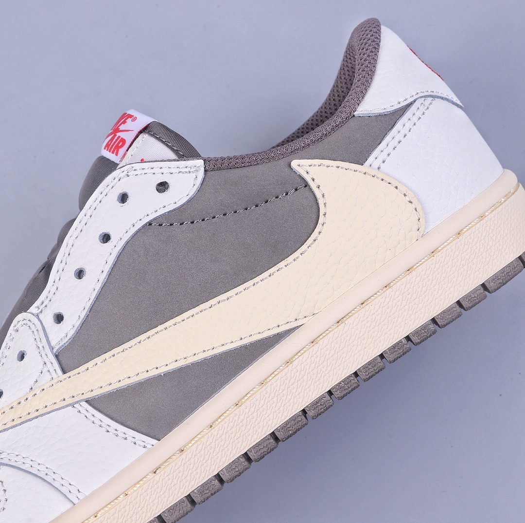 240 L版Travis Scott x Air Jordan AJ1 Low OG SP TS联名白棕倒钩低帮 DM7866-162