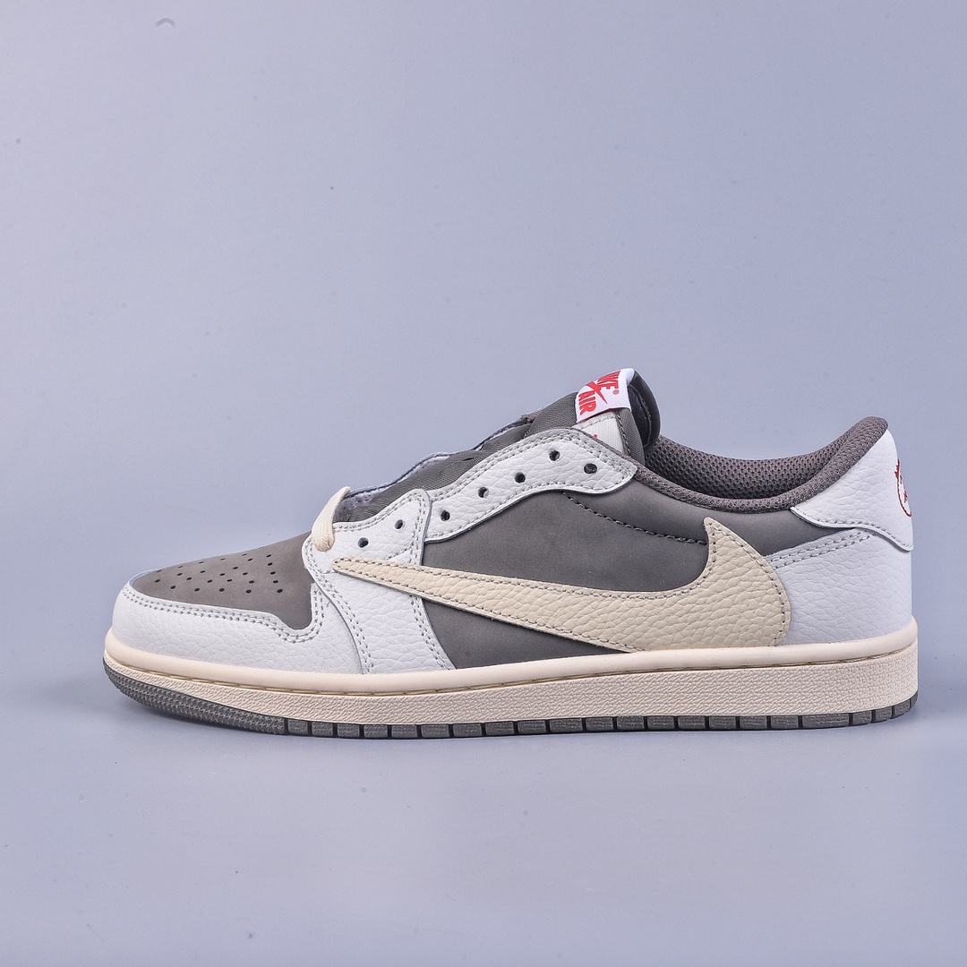 240 L版Travis Scott x Air Jordan AJ1 Low OG SP TS联名白棕倒钩低帮 DM7866-162