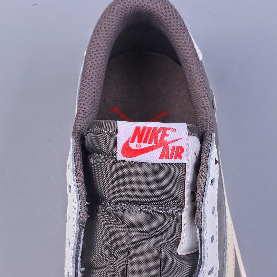 240 L版Travis Scott x Air Jordan AJ1 Low OG SP TS联名白棕倒钩低帮 DM7866-162