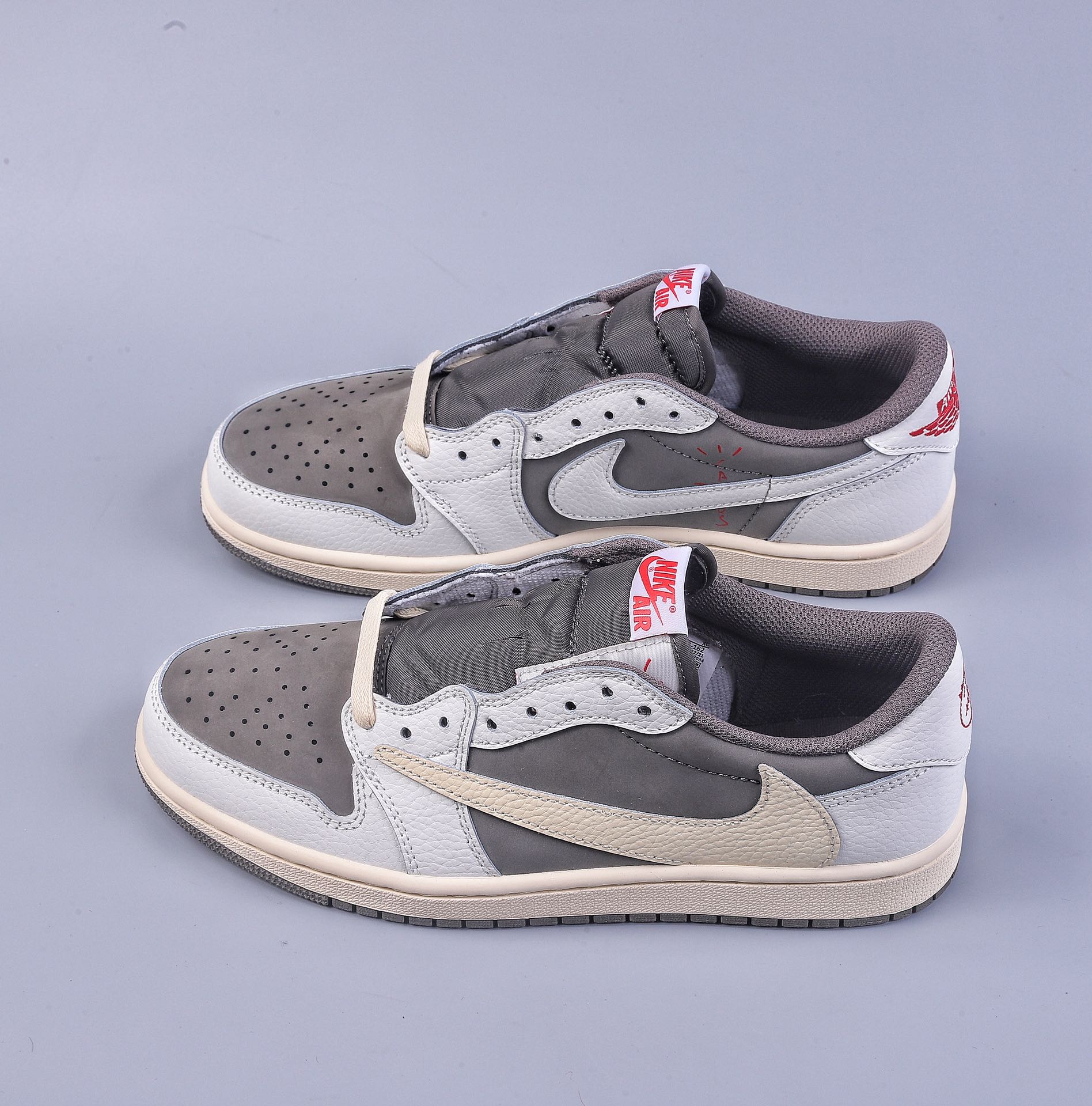 240 L版Travis Scott x Air Jordan AJ1 Low OG SP TS联名白棕倒钩低帮 DM7866-162