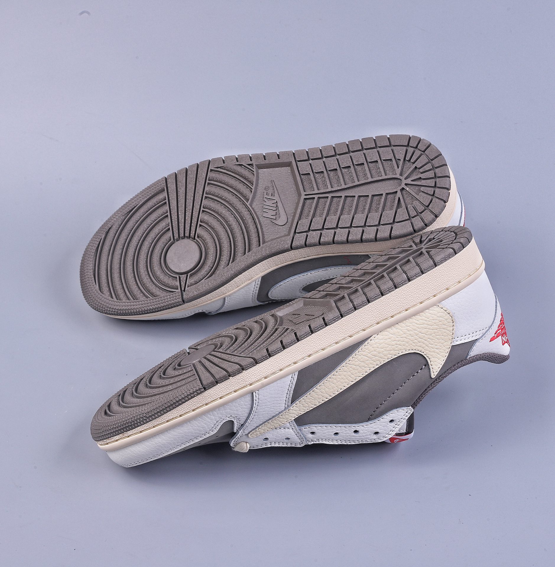 240 L版Travis Scott x Air Jordan AJ1 Low OG SP TS联名白棕倒钩低帮 DM7866-162