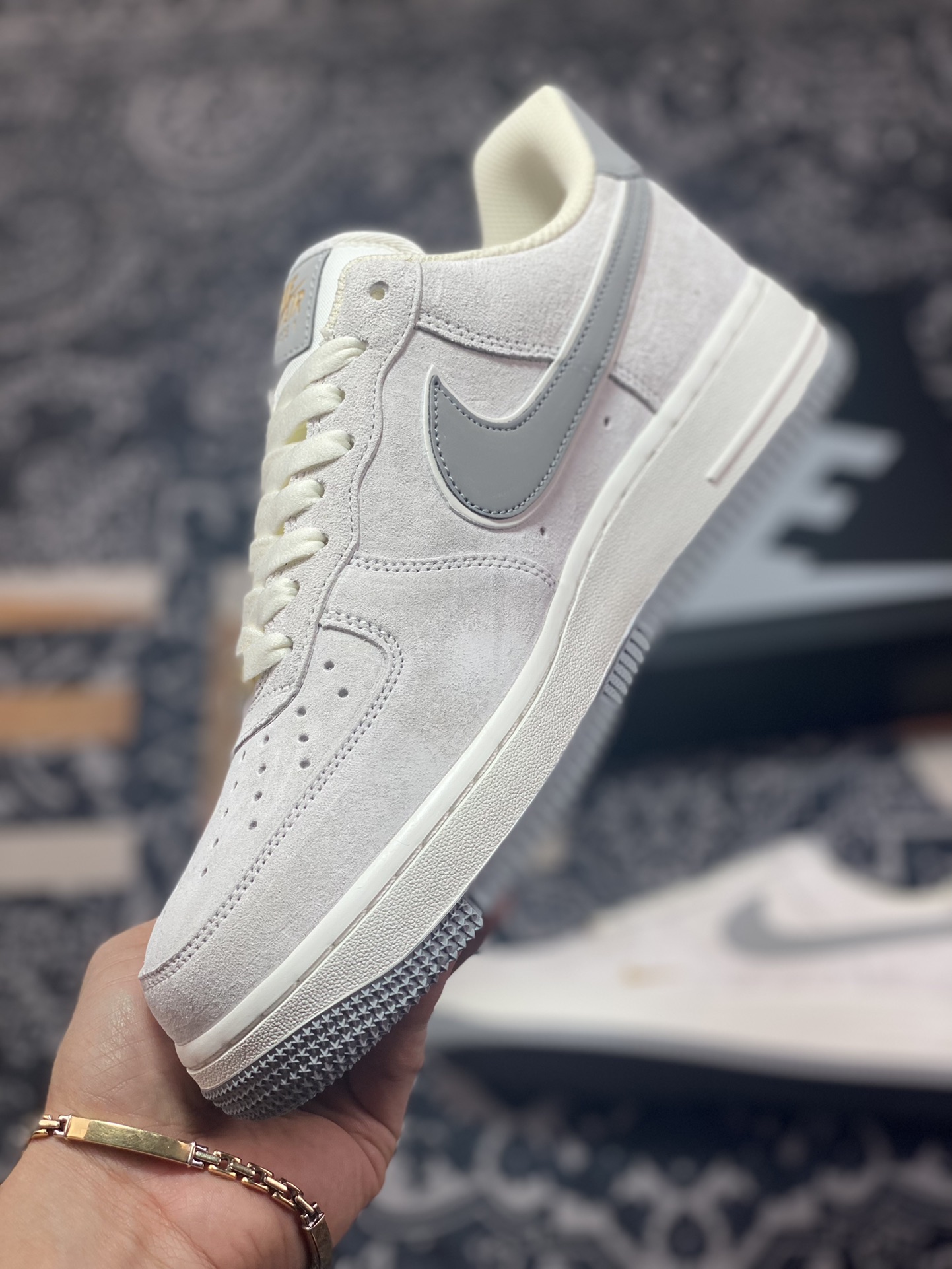 260 Nike Air Force 1′07 Low”Grey/Dark Grey/Gold”空军一号KK5636-610