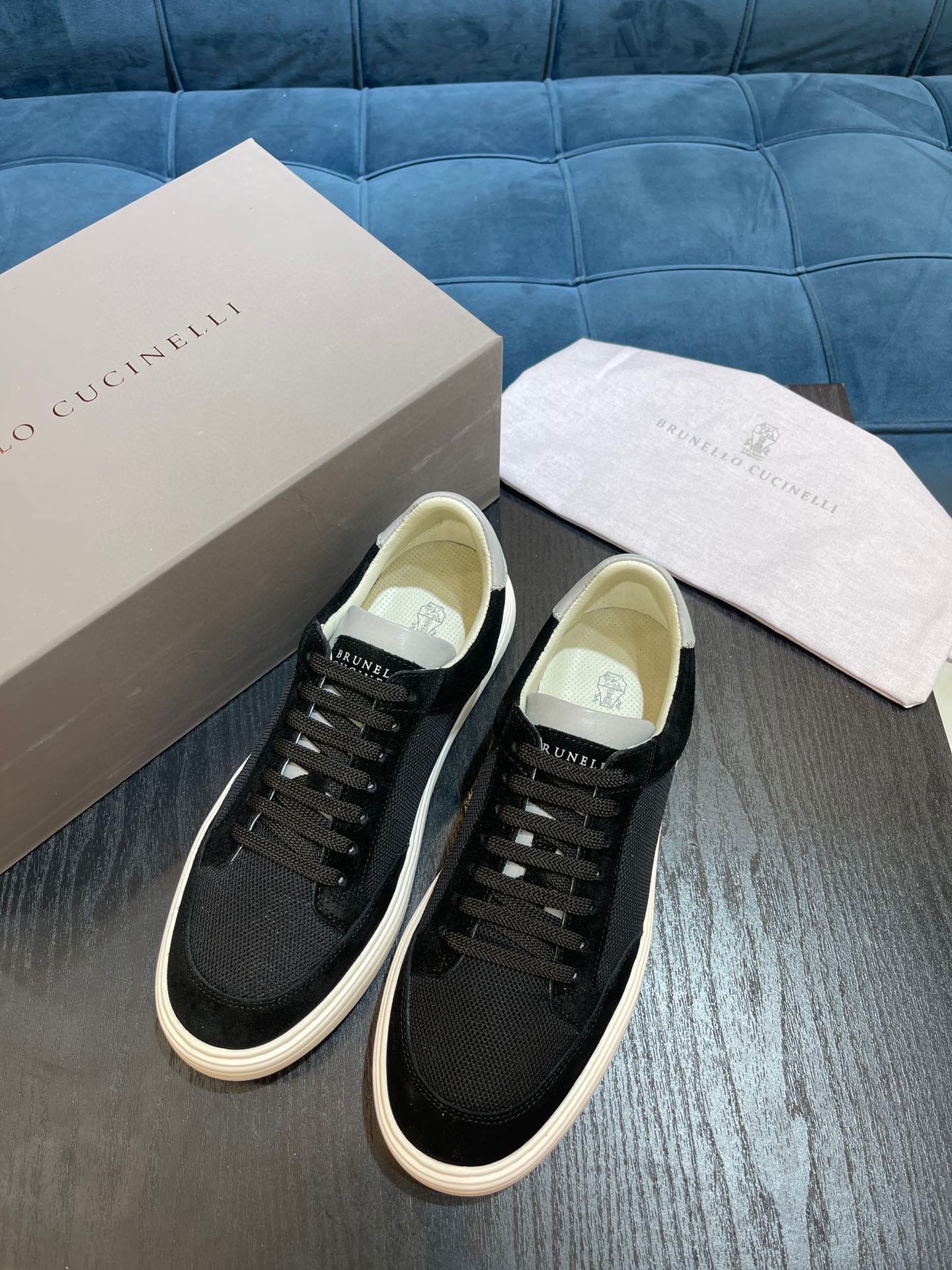 Brunello Cucinelli Primavera/Verano Nuevo Bloqueo de Color Tablero Deportivo Zapatos de Hombre ¡Este