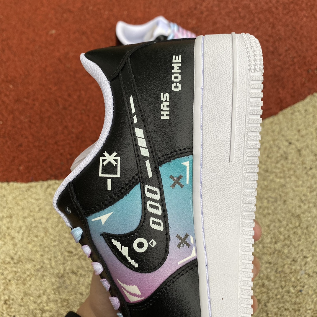 AF1黑粉蓝渐变low尺码36-46