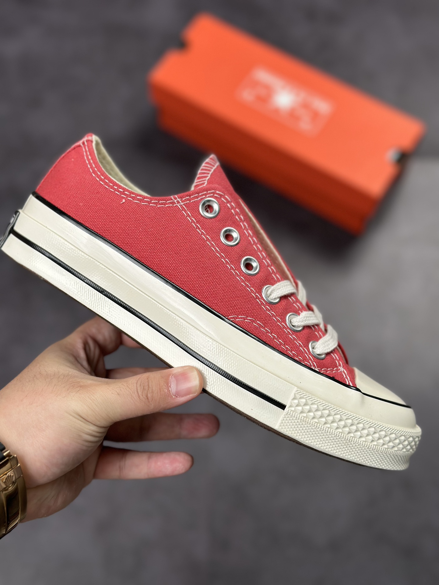 Spring environmental protection new color Converse70s amber red A05114C low help A02767C