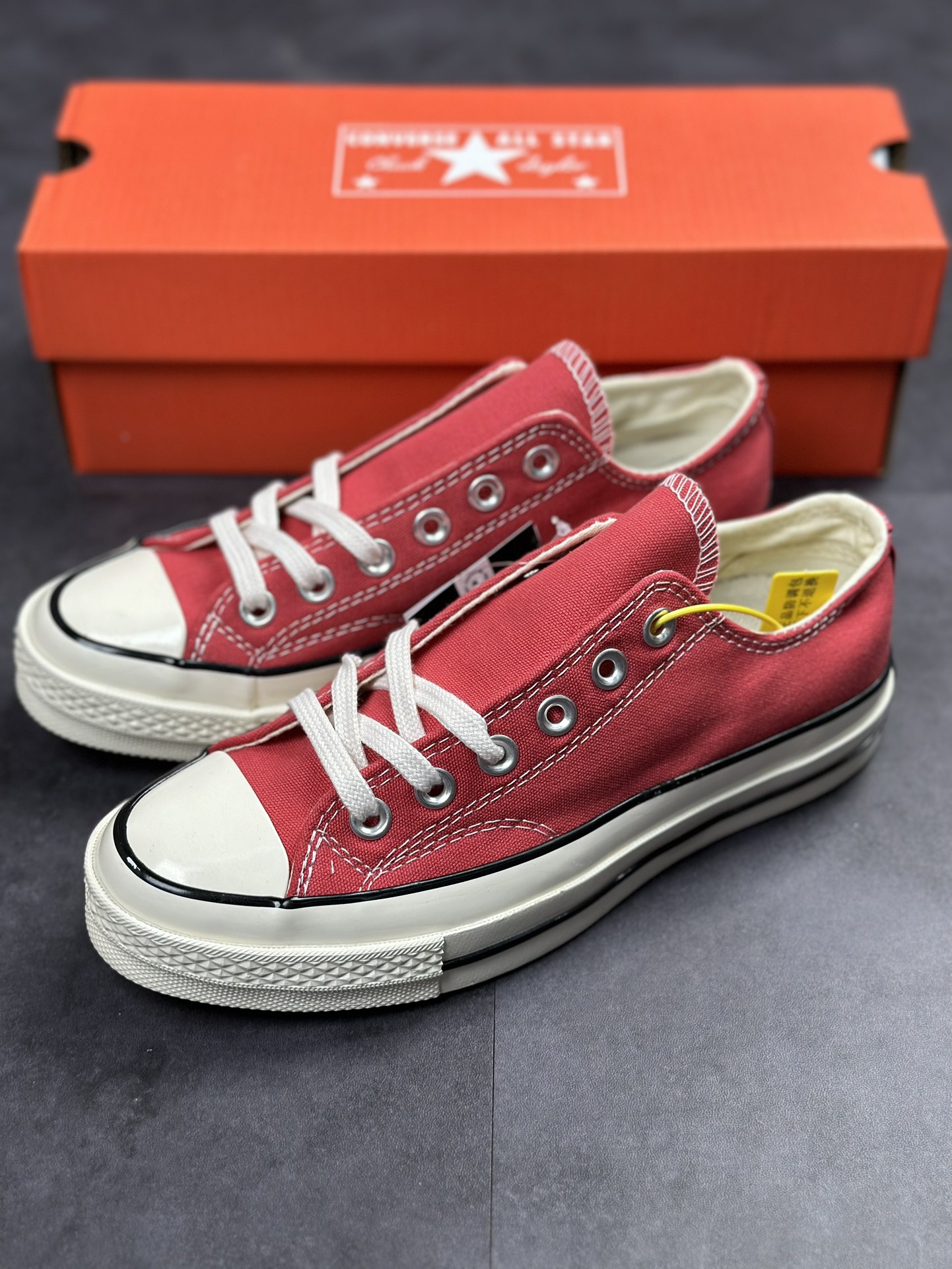 Spring environmental protection new color Converse70s amber red A05114C low help A02767C