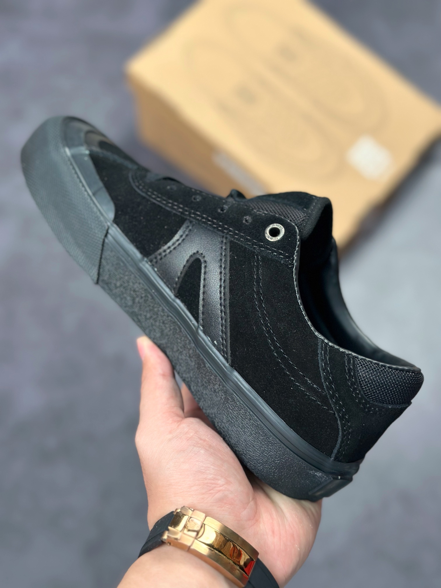 VISION Push Pro Darth Vader Low-Top Suede Pro Skate Sneaker