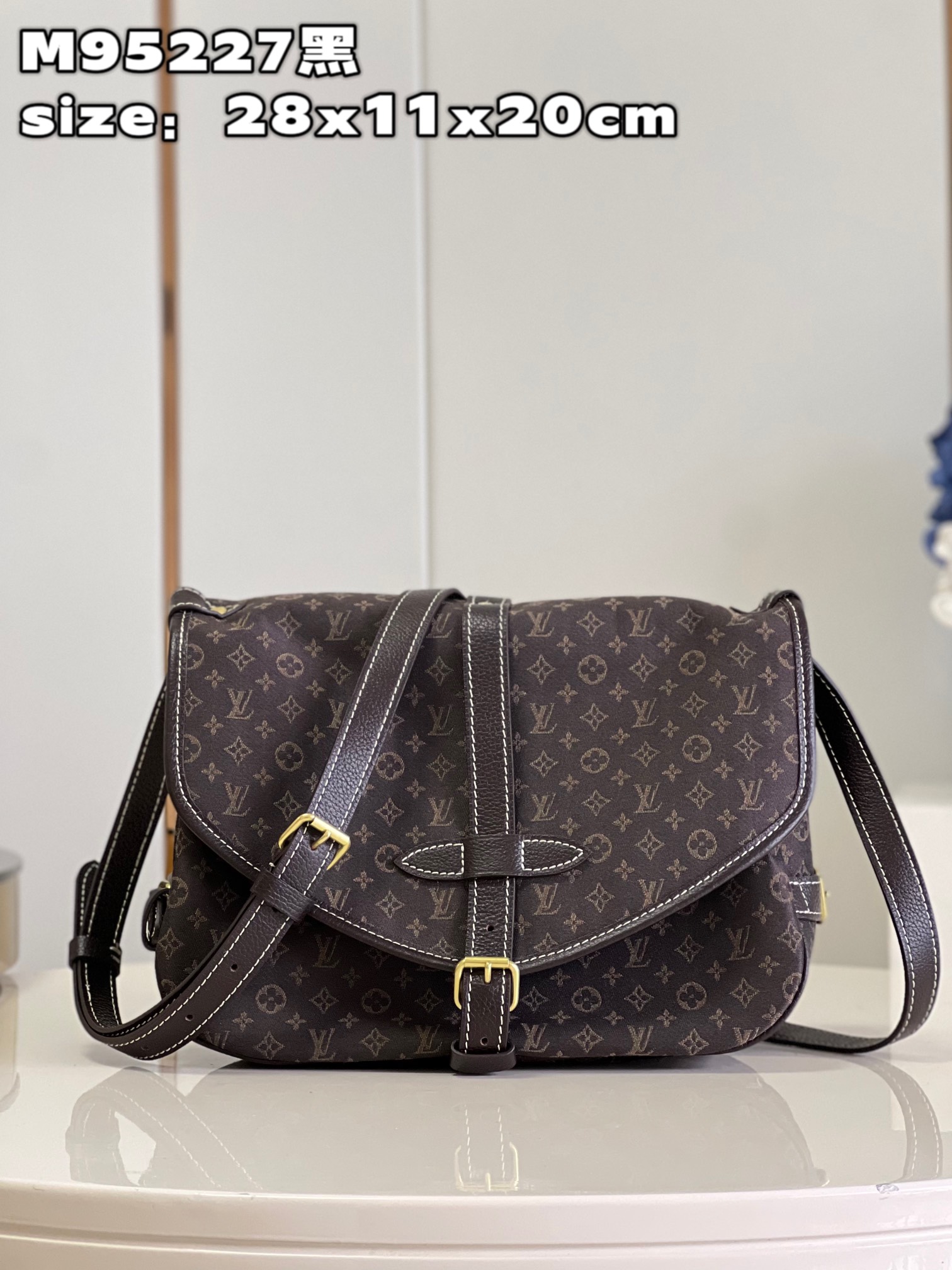 Louis Vuitton LV Saumur Bags Handbags AAA Quality Replica
 Black Monogram Canvas Cowhide Fashion M95227
