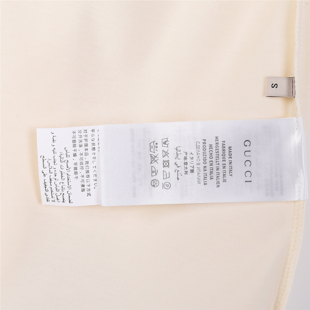上新160 高端品质 Gucci @haha ha古驰联名限定字母logo圆领短袖