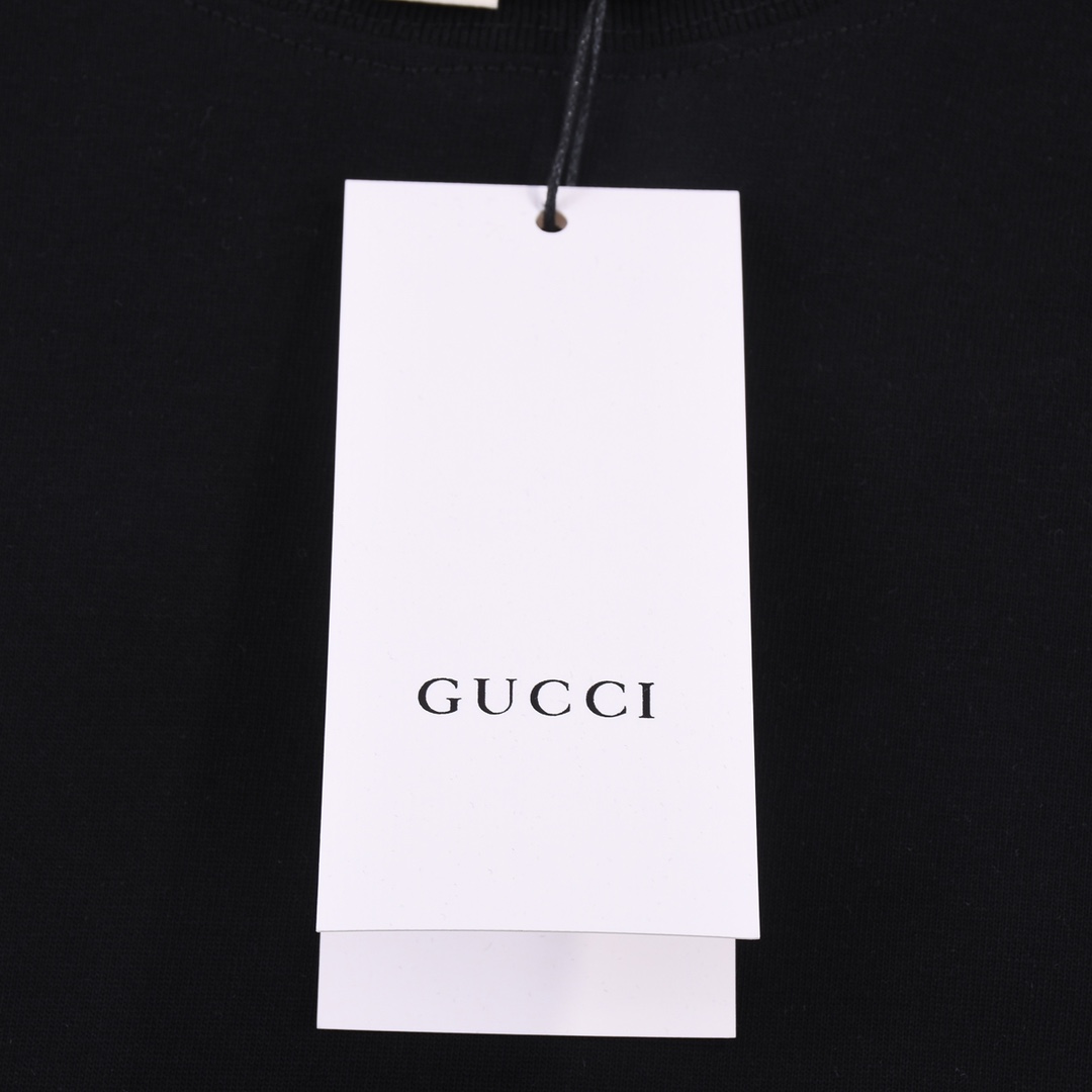 160 Gucci 古驰限定款锋刃双G小标印花休闲短袖T恤