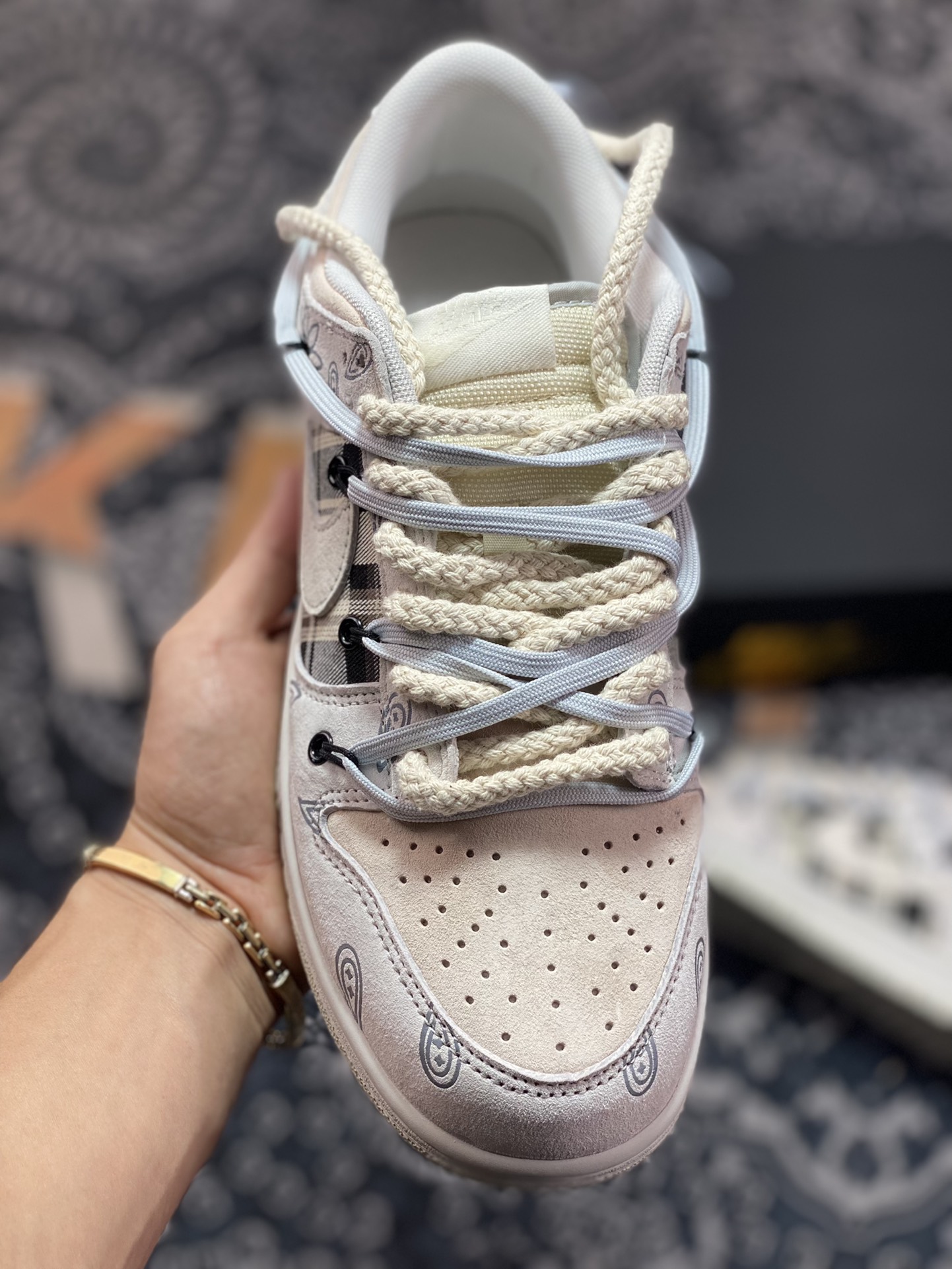 280 Nike SB Dunk Low”Vast Grey/Grey Paisley”扣篮系列低帮DD8338-001