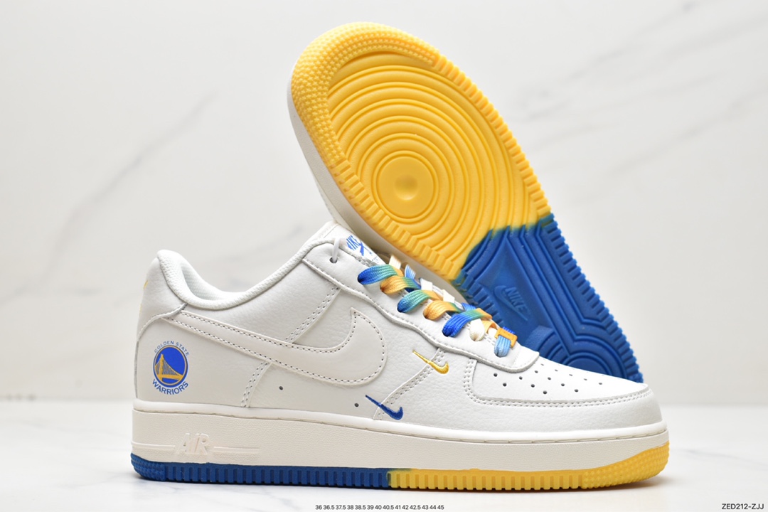 260 耐克Nk Air Force 1'07 Low 米兰黄”金州勇士GS6638-150