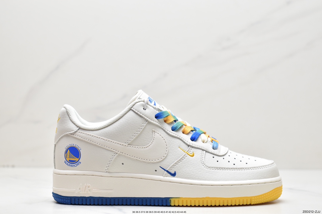 260 耐克Nk Air Force 1'07 Low 米兰黄”金州勇士GS6638-150