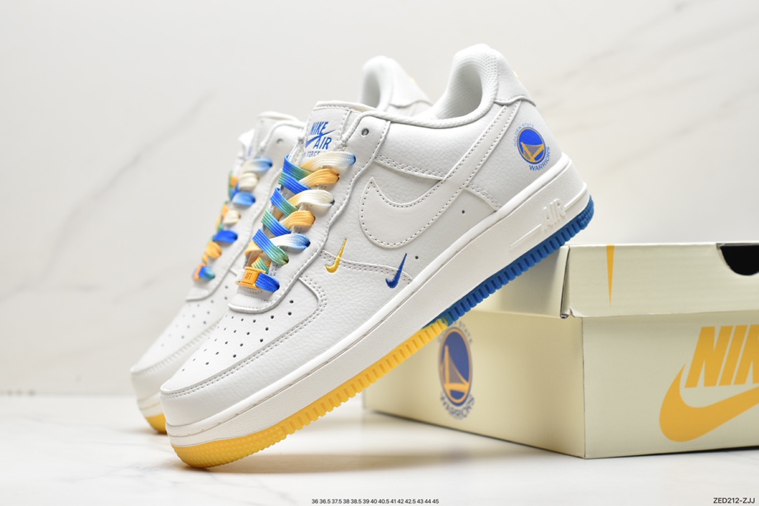 260 耐克Nk Air Force 1'07 Low 米兰黄”金州勇士GS6638-150