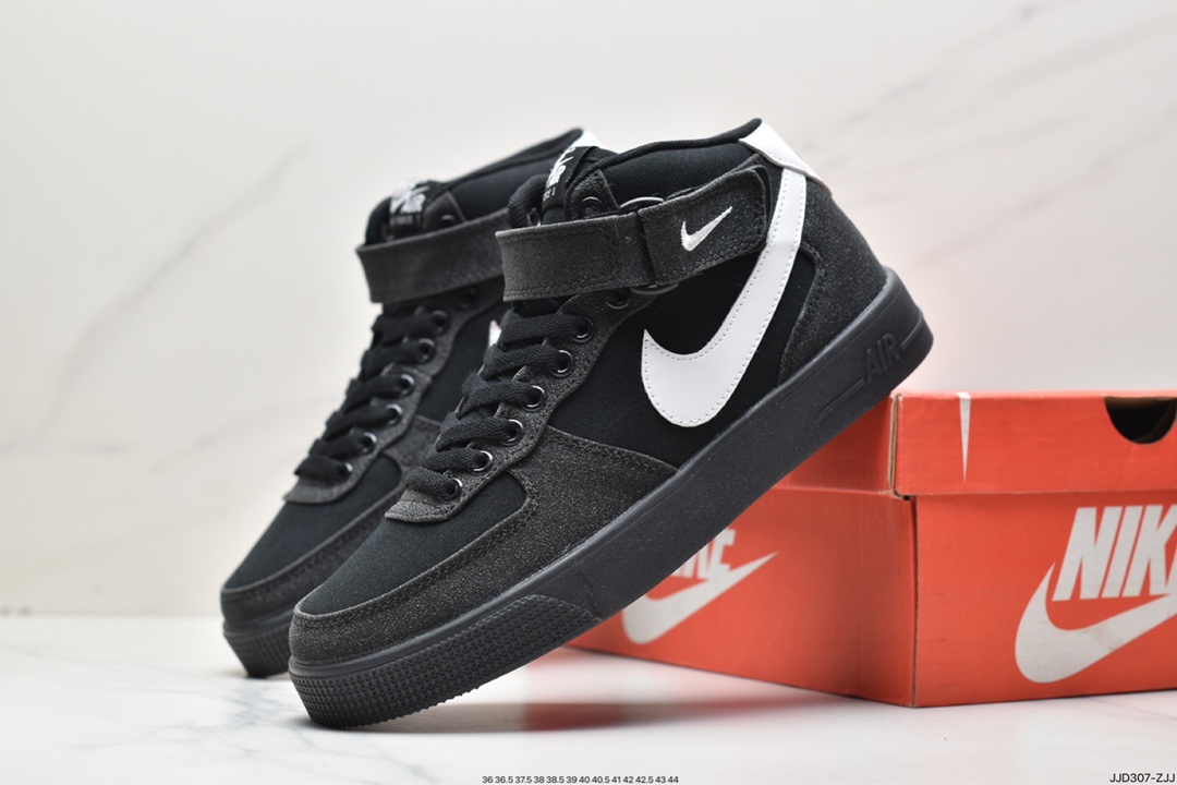 130 耐克Nike Air Force 1 AC 简版空军一号 帆布透气男女中帮经典板鞋630939-301