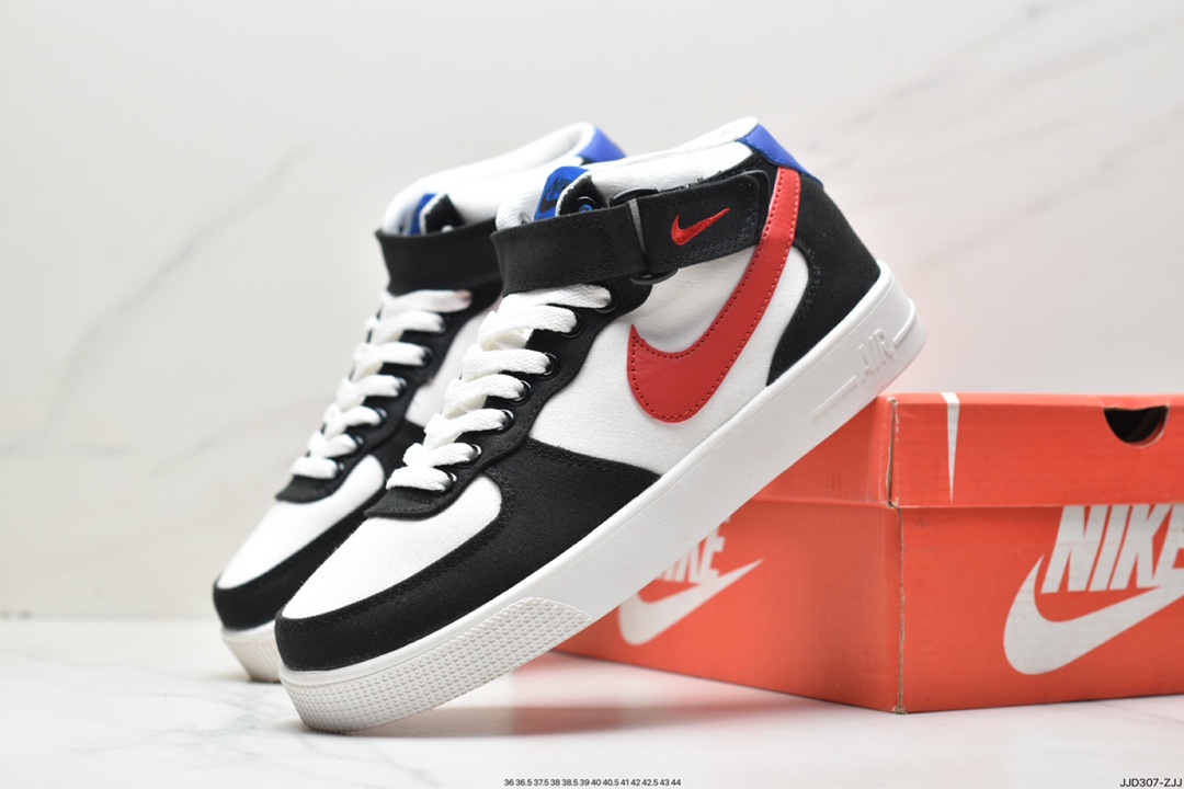 130 耐克Nike Air Force 1 AC 简版空军一号 帆布透气男女中帮经典板鞋630939-301