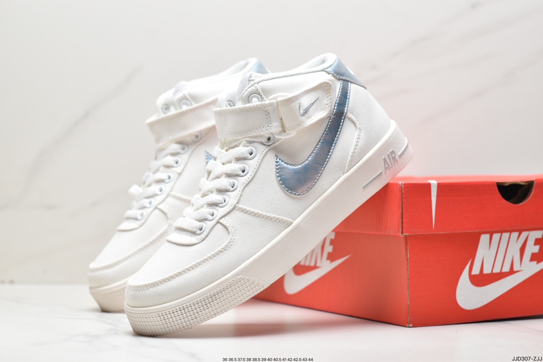 130 耐克Nike Air Force 1 AC 简版空军一号 帆布透气男女中帮经典板鞋630939-301