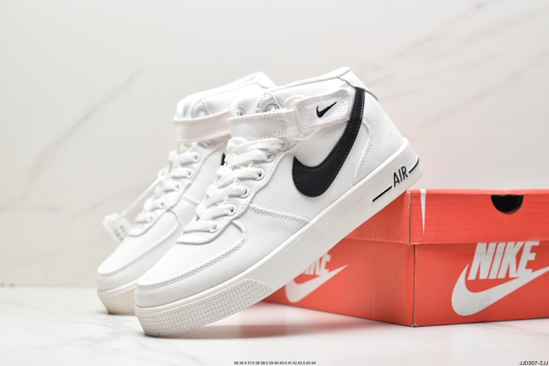 130 耐克Nike Air Force 1 AC 简版空军一号 帆布透气男女中帮经典板鞋630939-301
