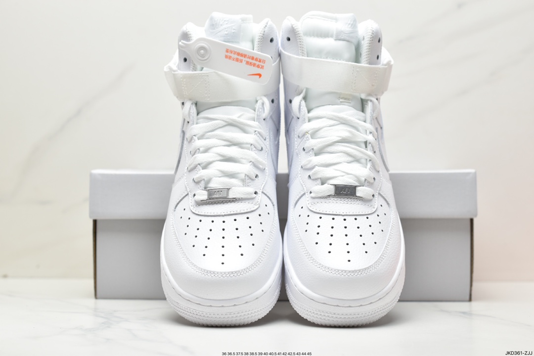 160 Air Force 1 High 纯白高帮315121-115
