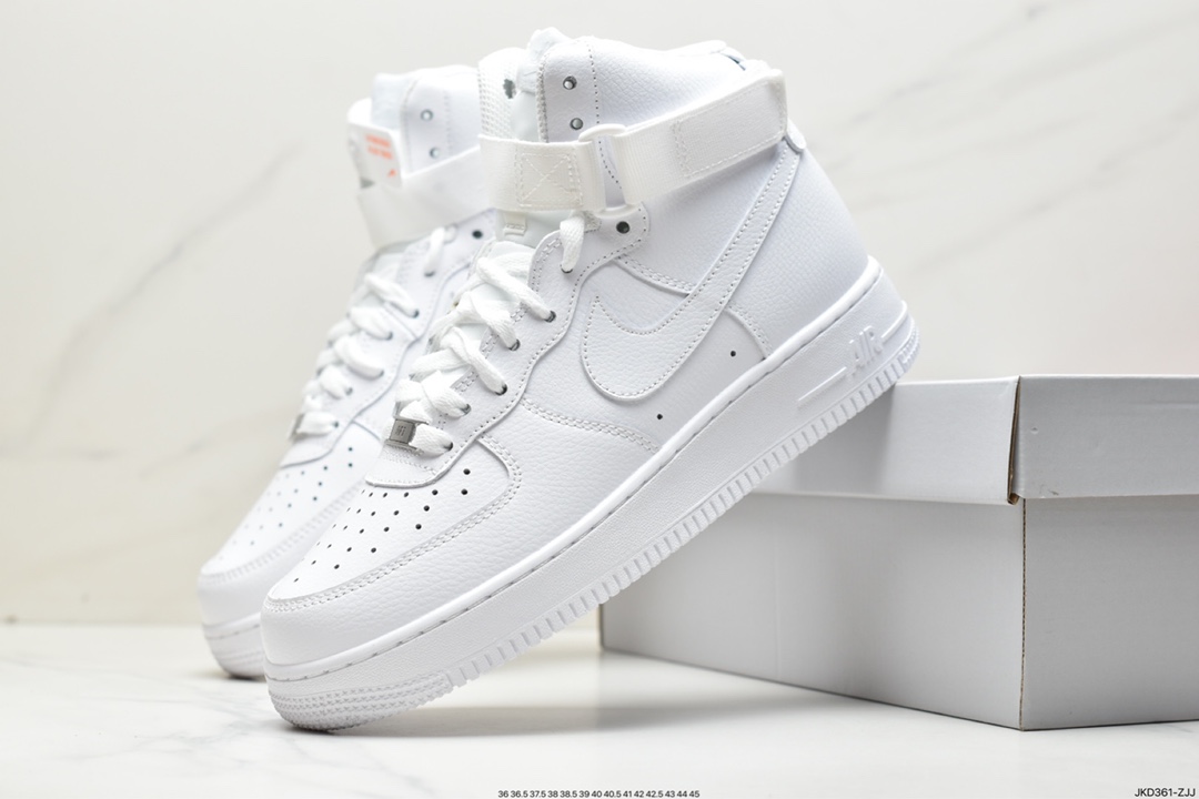 160 Air Force 1 High 纯白高帮315121-115