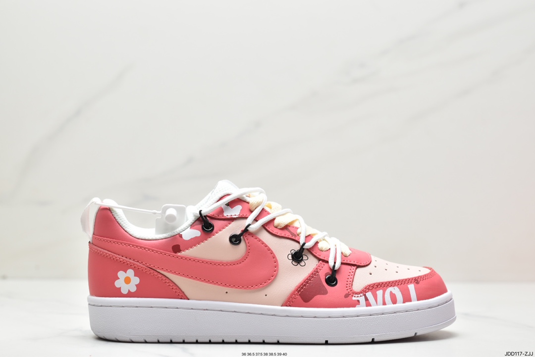 120 耐克NK Court Borough Low 2 （GS）低帮百搭透气休闲运动板鞋BQ5448-115