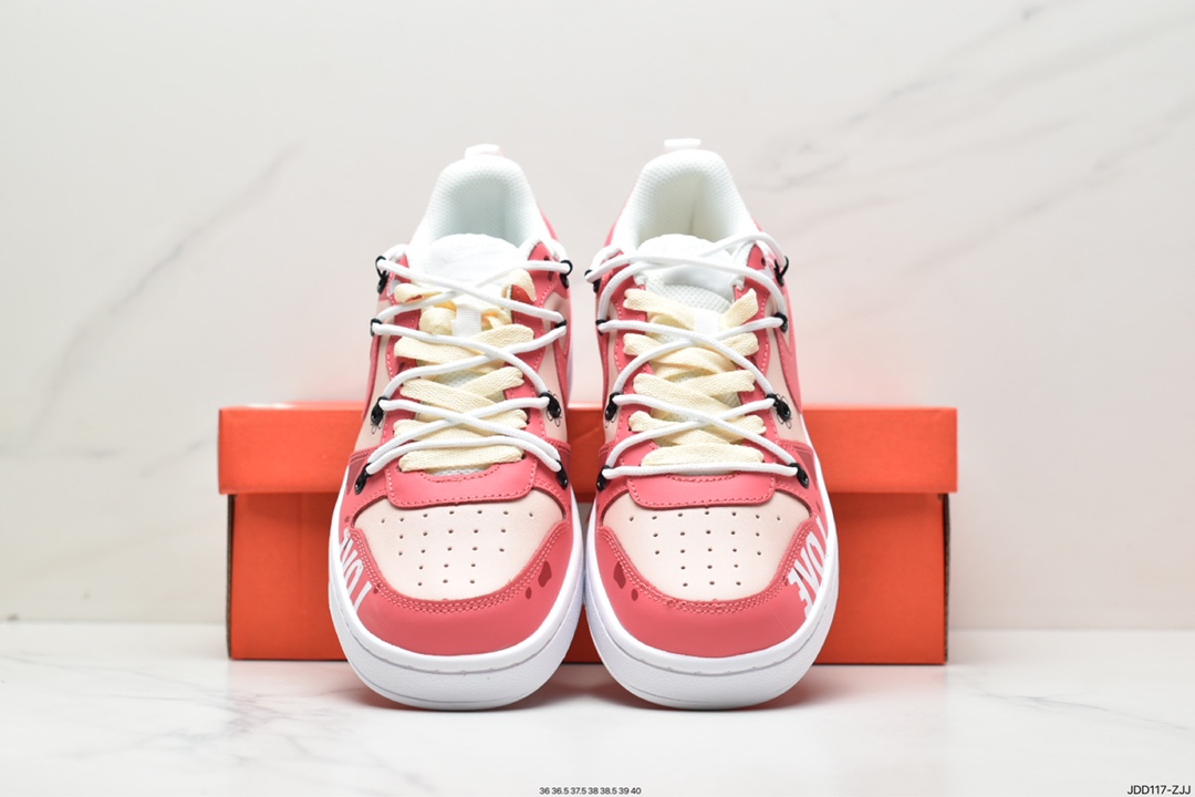 120 耐克NK Court Borough Low 2 （GS）低帮百搭透气休闲运动板鞋BQ5448-115