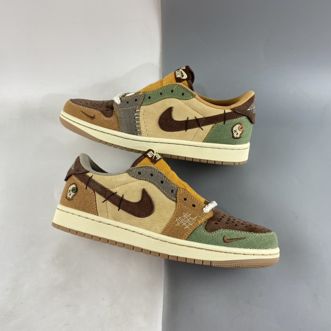P260 Air Jordan 1 Low ”Voodoo” AJ1 乔1巫毒娃娃复古文化休闲运动板鞋 DZ7292-200